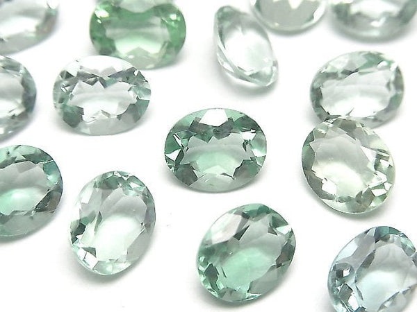 [Video]High Quality Green Fluorite AAA Loose stone Oval Faceted 12x10mm 2pcs