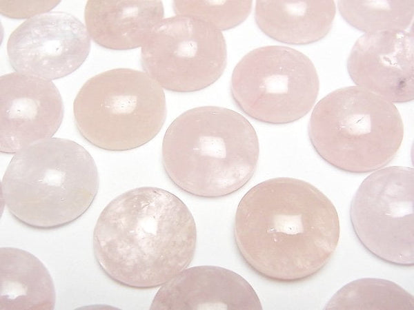 [Video]Morganite AAA- Round Cabochon 14x14mm 1pc