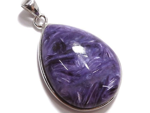 [Video][One of a kind] Charoite AAA Pendant Silver925 NO.24