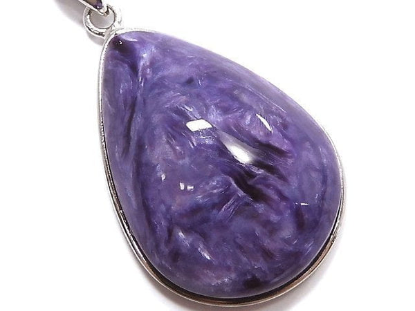 [Video][One of a kind] Charoite AAA Pendant Silver925 NO.28