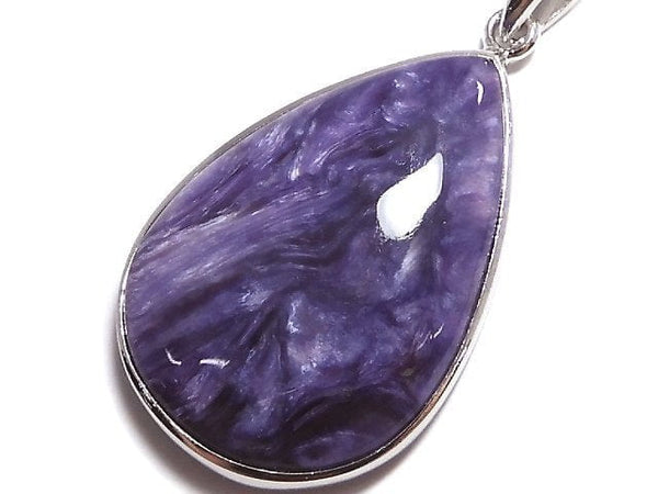[Video][One of a kind] Charoite AAA Pendant Silver925 NO.29