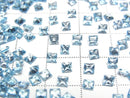 [Video]High Quality Swiss Blue Topaz AAA Loose stone Princess cut 3x3mm 10pcs