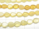 [Video]Yellow Opal AA++ Vertical Hole Pear shape (Smooth) 7x5mm 1strand beads (aprx.7inch/18cm)