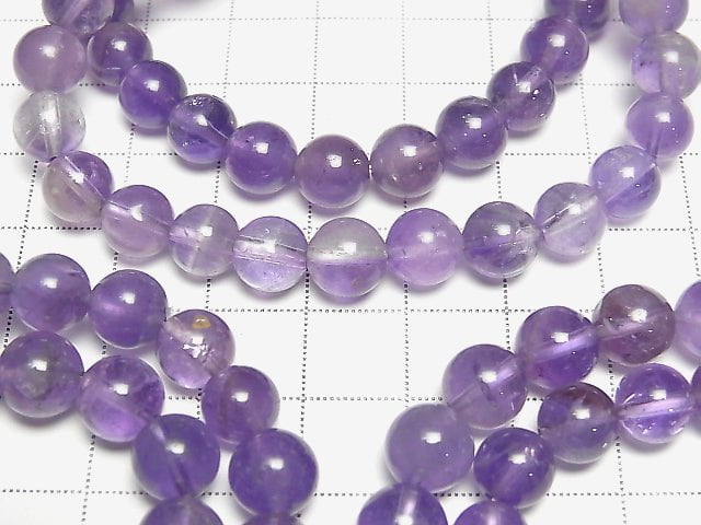[Video]Amethyst AA Round 8mm Bracelet