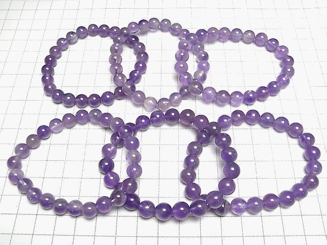 [Video]Amethyst AA Round 8mm Bracelet