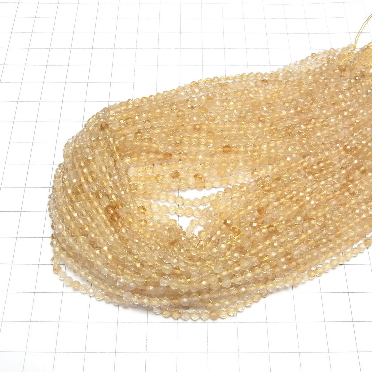 High Quality! Citrine AA+ Faceted Round 3mm 1strand beads (aprx.15inch/37cm)