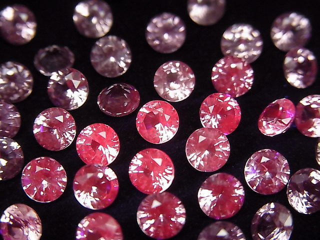 [Video]High Quality Dragon Garnet AAA Loose stone Round Faceted 4.5x4.5mm 1pc