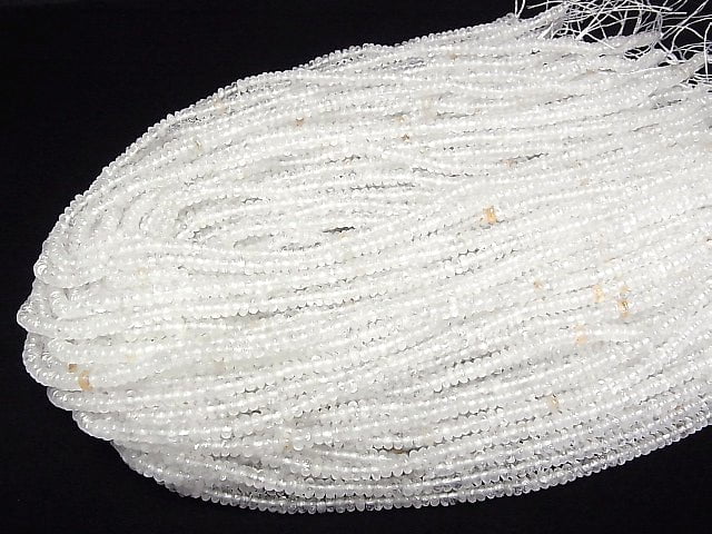 [Video] Crystal AA++ Rondelle 4x4x2mm 1strand beads (aprx.15inch/36cm)