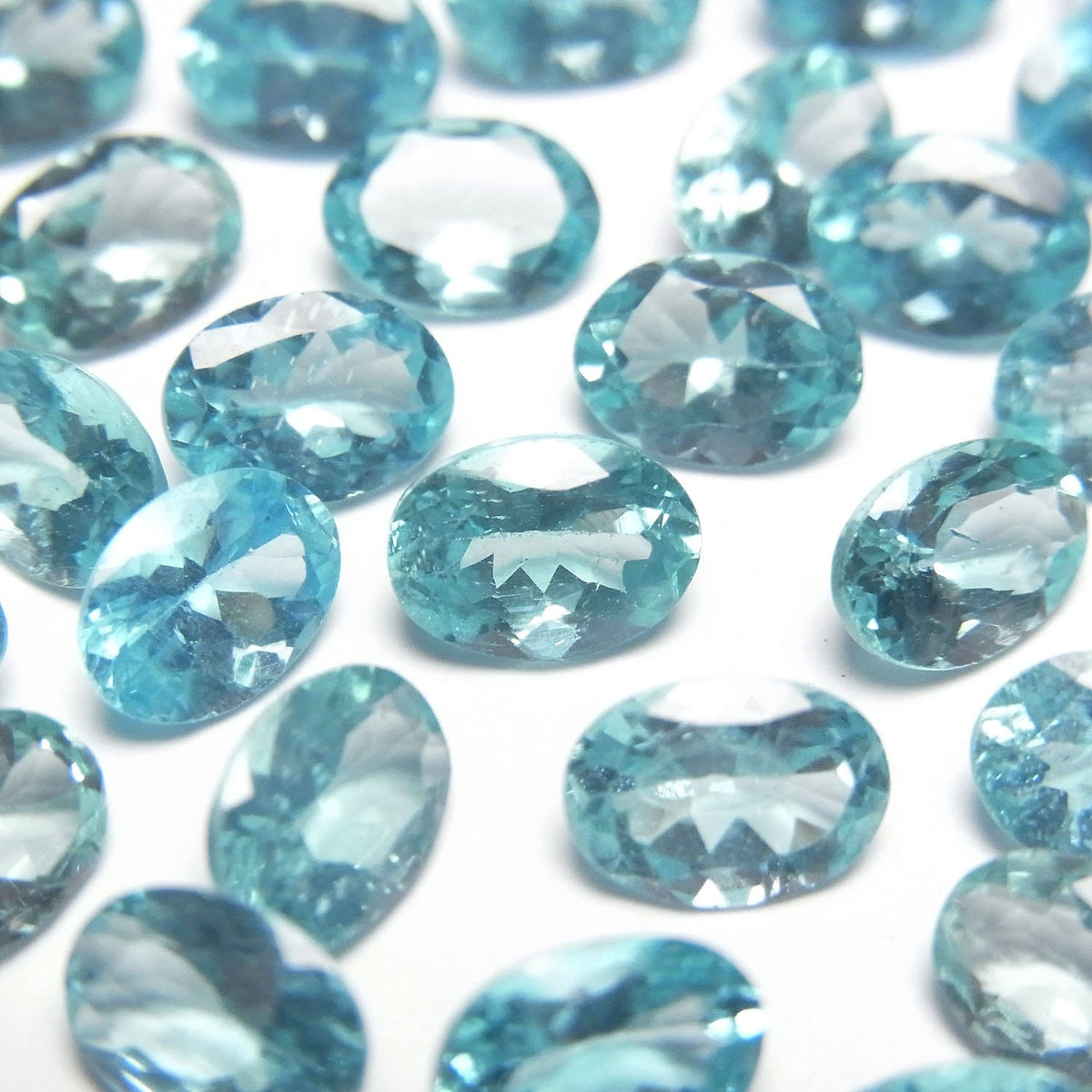 High Quality Apatite AAA Loose stone Oval Faceted 7x5mm 3pcs