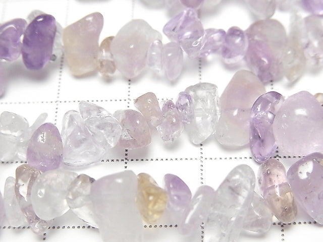 [Video] Light colorAmethyst AAA- Chips (Small Nugget ) 1strand beads (aprx.30inch/76cm)