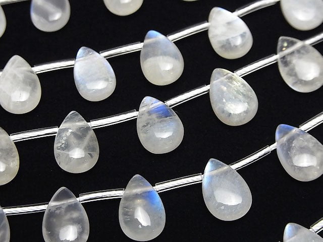 [Video]Royal Blue Moonstone AA++ Pear shape (Smooth) 12x8mm 1strand beads (aprx.6inch/16cm)