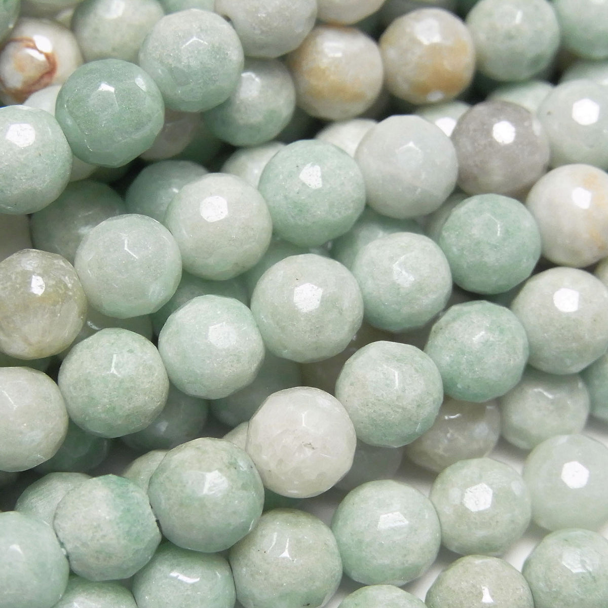 Mix Amazonite AA+ 128 Faceted Round 6mm Coated 1strand beads (aprx.15inch/36cm)