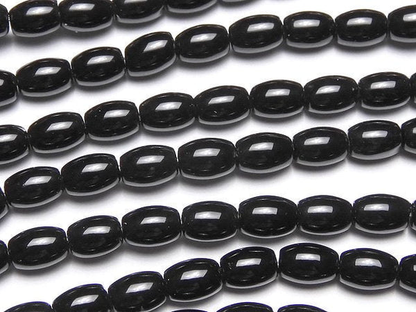 [Video]Onyx AAA Rice 6x4x4mm 1strand beads (aprx.15inch/36cm)