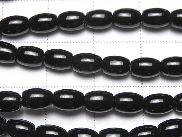 [Video]Onyx AAA Rice 6x4x4mm 1strand beads (aprx.15inch/36cm)