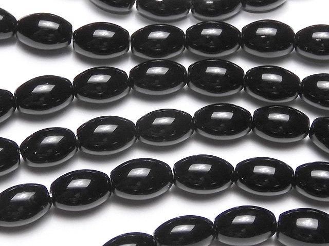 [Video] Onyx AAA Rice 9x6x6mm 1-strand beads (approx. 14inch/35cm)