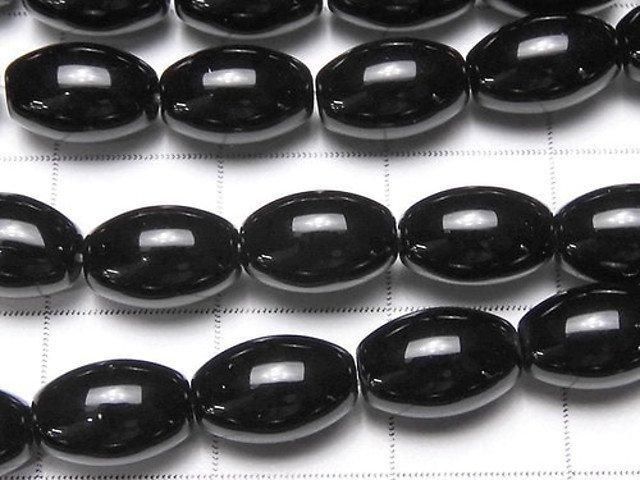 [Video] Onyx AAA Rice 9x6x6mm 1-strand beads (approx. 14inch/35cm)