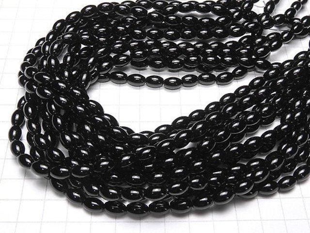 [Video] Onyx AAA Rice 9x6x6mm 1-strand beads (approx. 14inch/35cm)