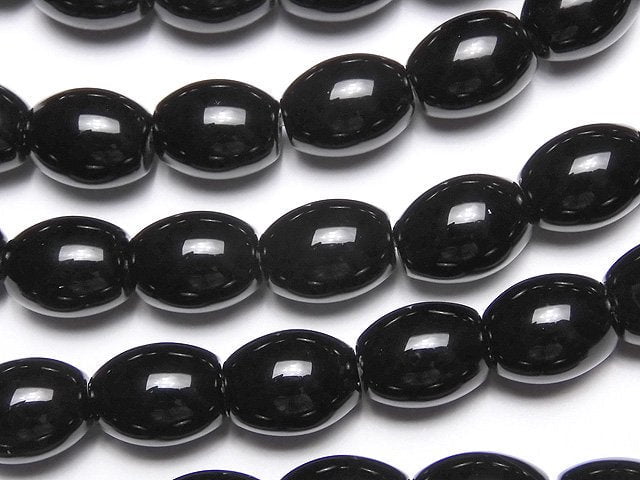 [Video] Onyx AAA Rice 10x8x8mm 1strand beads (aprx.15inch/38cm)