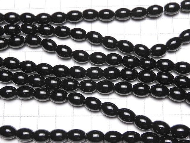 [Video] Onyx AAA Rice 10x8x8mm 1-strand beads (approx. 15inch/38cm)