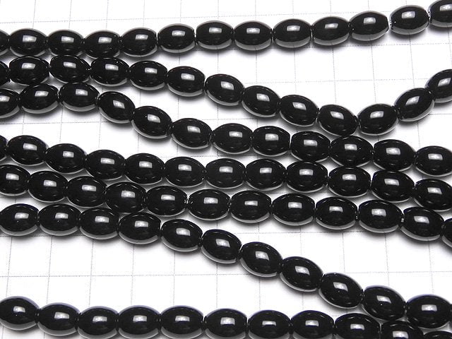 [Video] Onyx AAA Rice 10x8x8mm 1strand beads (aprx.15inch/38cm)