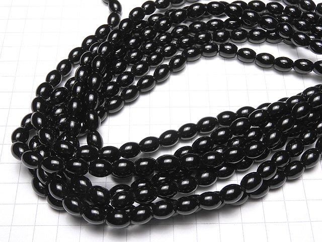 [Video] Onyx AAA Rice 10x8x8mm 1-strand beads (approx. 15inch/38cm)