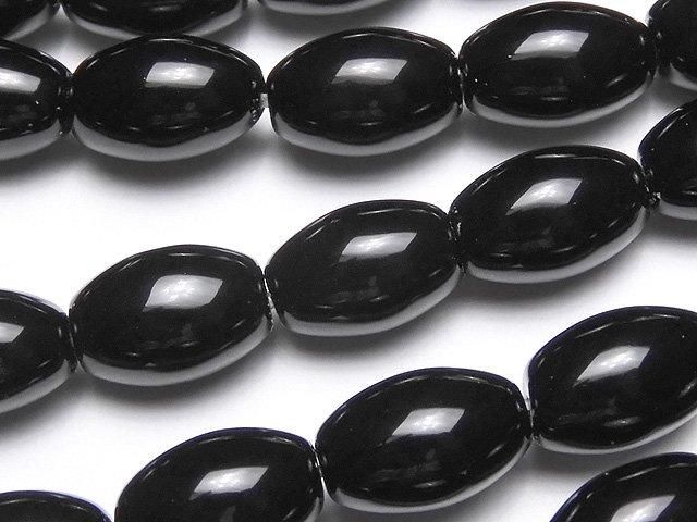 [Video] Onyx AAA Rice 12x8x8mm 1-strand beads (approx. 15inch/38cm)