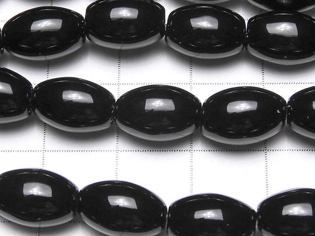 [Video]Onyx AAA Rice 12x8x8mm 1strand beads (aprx.15inch/38cm)