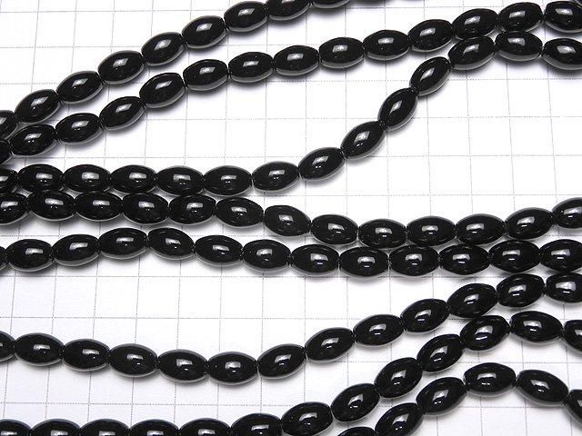 [Video] Onyx AAA Rice 12x8x8mm 1-strand beads (approx. 15inch/38cm)