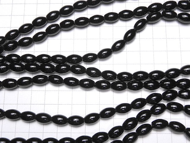 [Video]Onyx AAA Rice 12x8x8mm 1strand beads (aprx.15inch/38cm)