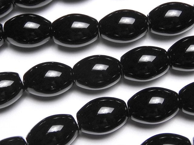 [Video]Onyx AAA Rice 14x10x10mm 1strand beads (aprx.15inch/36cm)