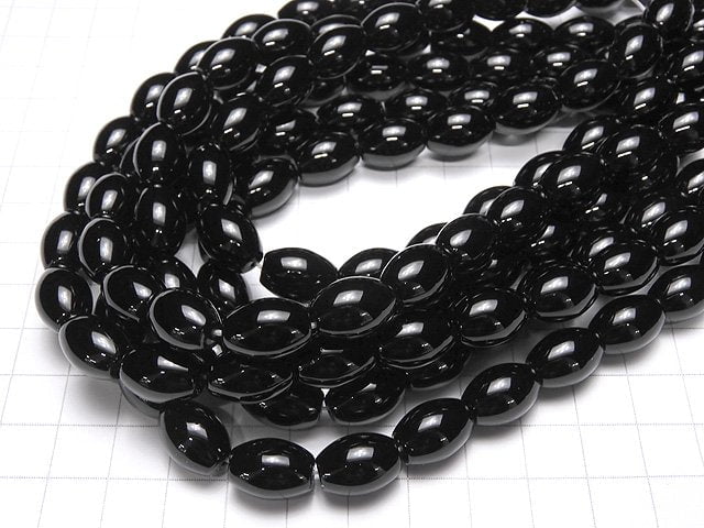 [Video]Onyx AAA Rice 14x10x10mm 1strand beads (aprx.15inch/36cm)