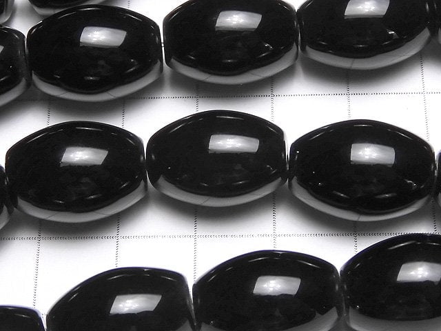 [Video] Onyx AAA Rice 18x13x13mm half or 1strand beads (aprx.15inch/36cm)