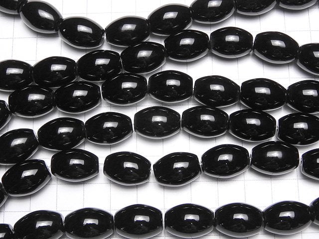 [Video] Onyx AAA Rice 18x13x13mm half or 1strand beads (aprx.15inch/36cm)