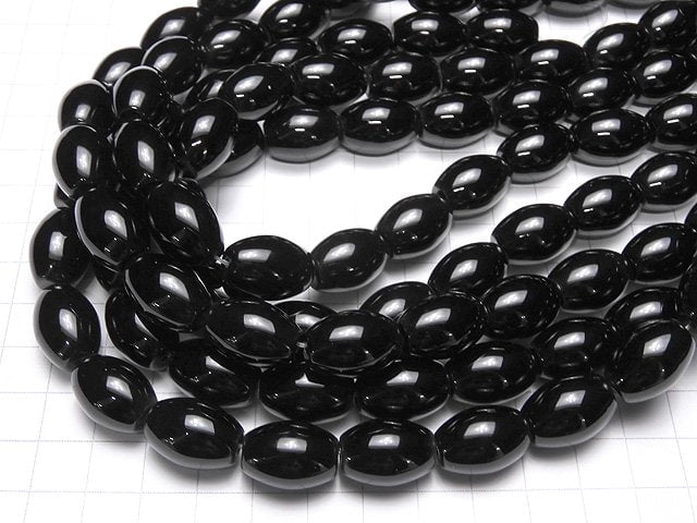 1strand $9.79! Onyx AAA Rice 18x13x13mm 1strand beads (aprx.15inch/36cm)