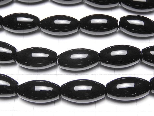 [Video] Onyx AAA Rice 22x12x12mm half or 1strand beads (aprx.14inch/34cm)