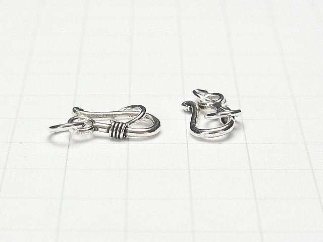 Silver925 Jump Ring with U Hook 16x8mm 1pc