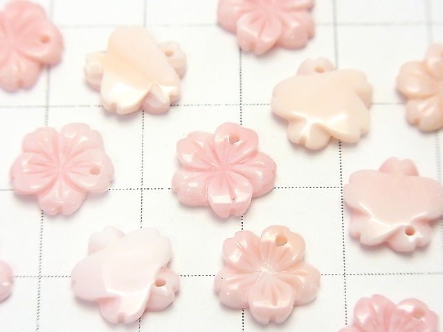 [Video] Queen Conch Shell AAA Flower 10mm Top Hole 2pcs