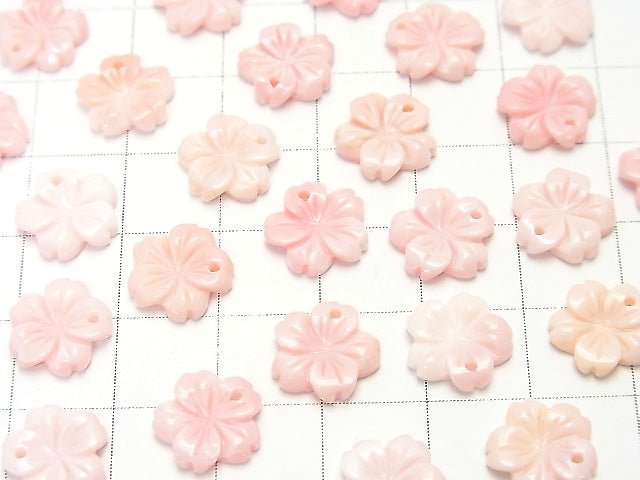 [Video] Queen Conch Shell AAA Flower 10mm Top Hole 2pcs