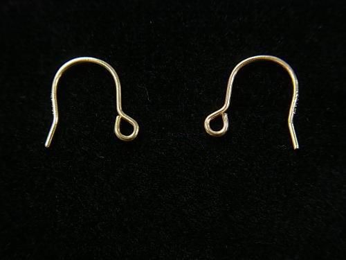 14KGF Earwire 12x12mm 1pair