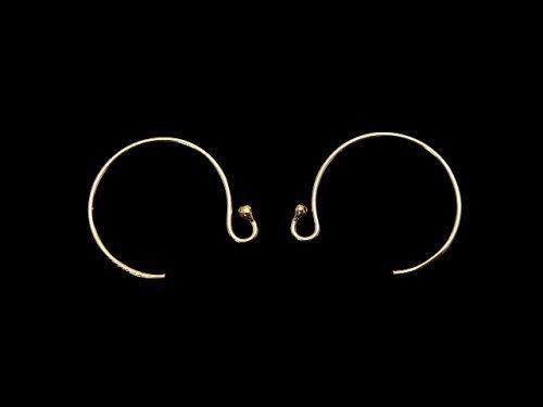 14KGF Earwire 14x13mm 1pair