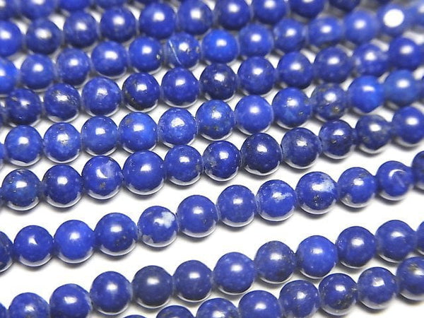 Lapislazuli AAA- Round 3mm 1strand beads (aprx.15inch/36cm)