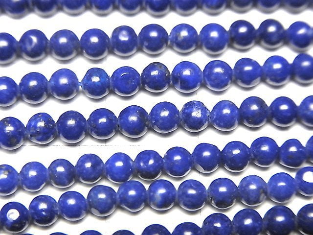 Lapislazuli AAA- Round 3mm 1strand beads (aprx.15inch/36cm)