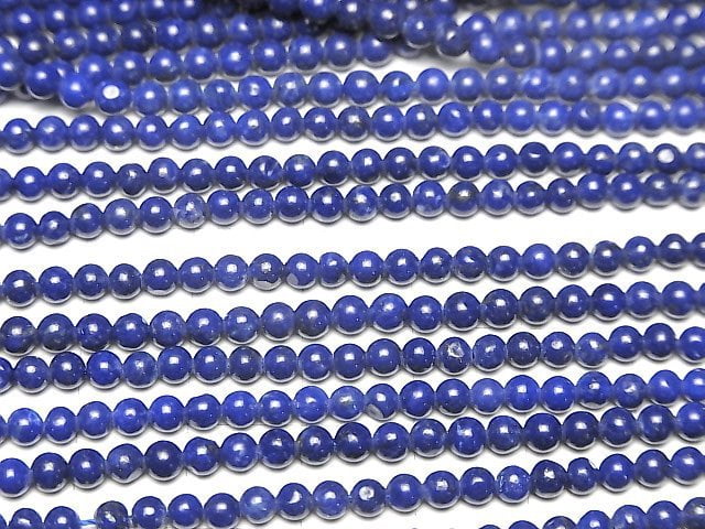 Lapislazuli AAA- Round 3mm 1strand beads (aprx.15inch/36cm)