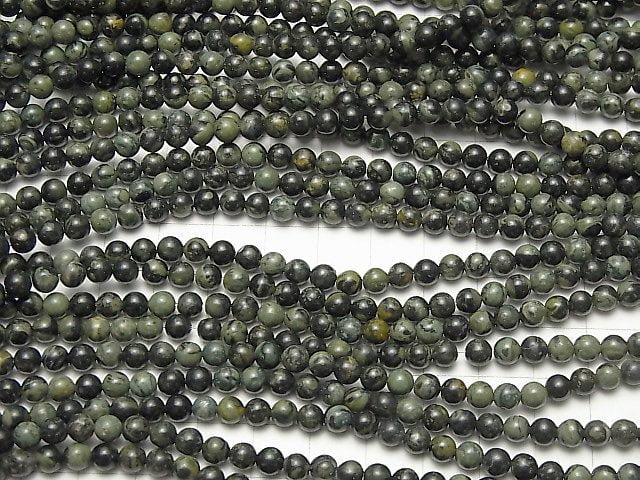 [Video] Kambaba Jasper Round 4.5mm 1strand beads (aprx.15inch / 36cm)
