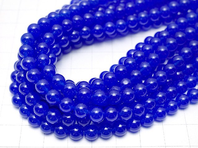 Blue Jade Round 6mm NO.2 1strand beads (aprx.15inch / 38cm)