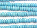 [Video]Magnesite Turquoise Rondelle 4x4x2mm 1strand beads (aprx.15inch/38cm)