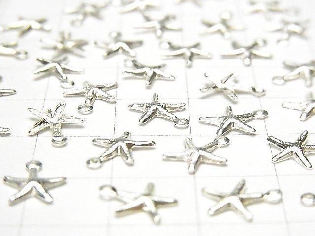 925純銀吊飾 9x8mm 海星 (3個)