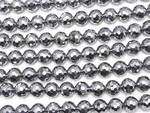 High Quality!  Terahertz  128Faceted Round 12mm 1/4 or 1strand beads (aprx.15inch/36cm)