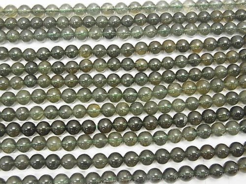 Kornerupine AAA- Round 6mm 1/4 or 1strand beads (aprx.15inch/38cm)