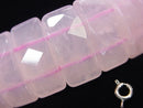 1strand $19.99! Rose Quartz AA + 2 holes Faceted Rectangle 25 x 11 x 8 mm 1 strand (Bracelet)